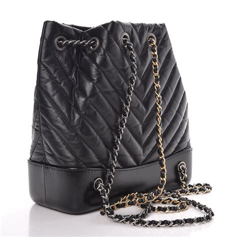 chanel grained calfskin backpack|small black quilted Chanel bag.